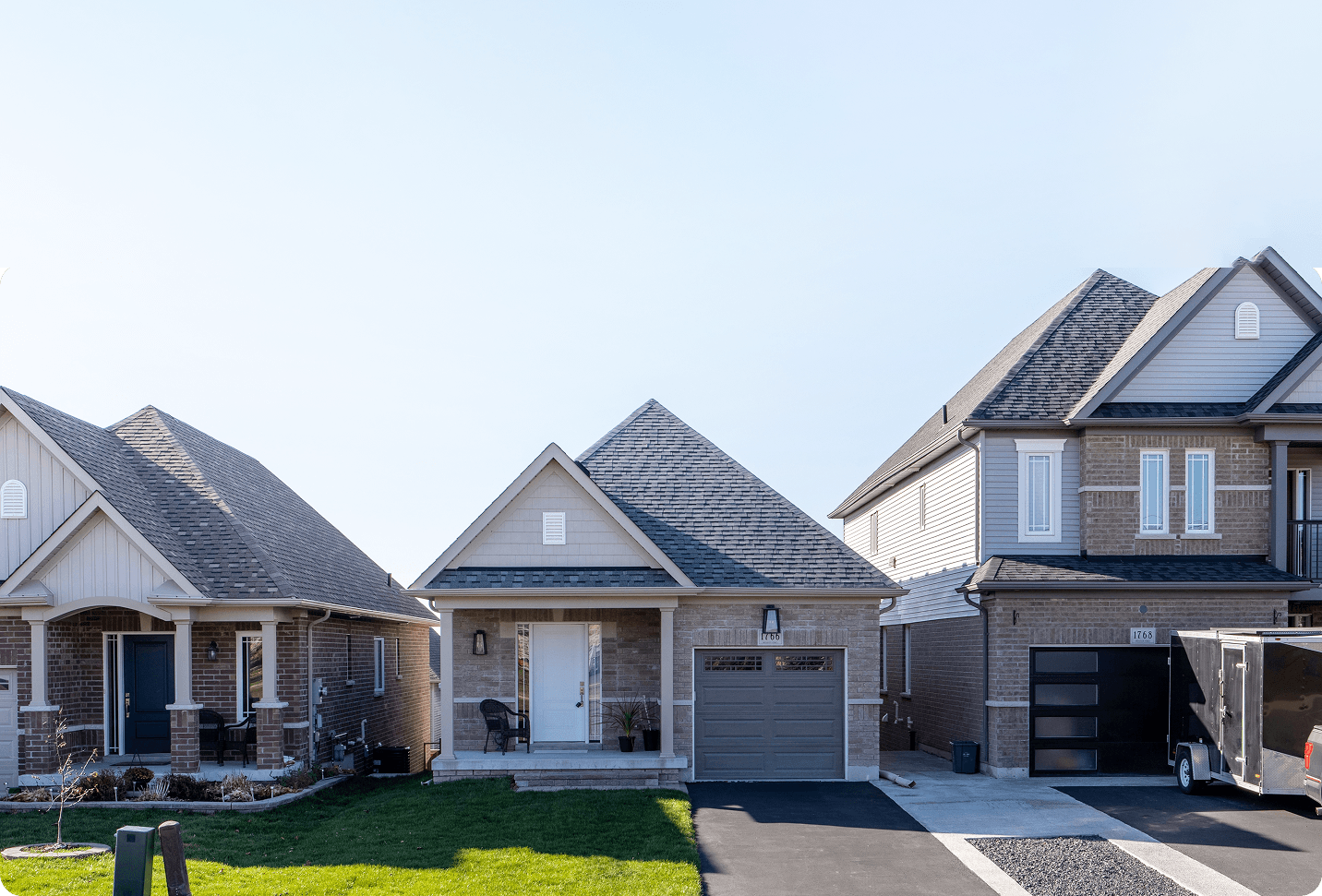 Modern suburban houses